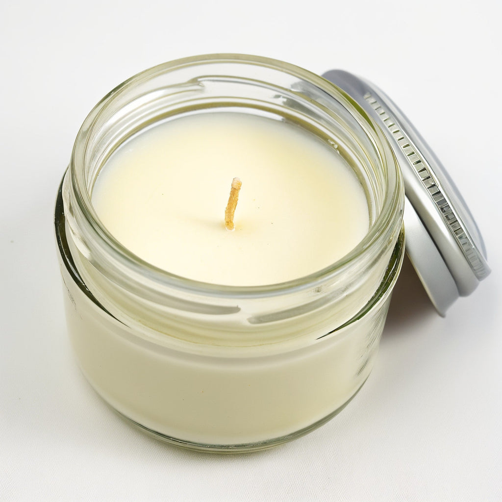 SHOPAVERLY Lemon Verbena Soy Candle in Clear Glass Jar