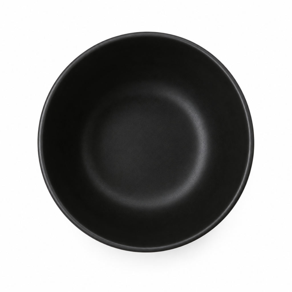 SHOPAVERLY Matte Black Ceramic Bowl 15 cm Individual Portion