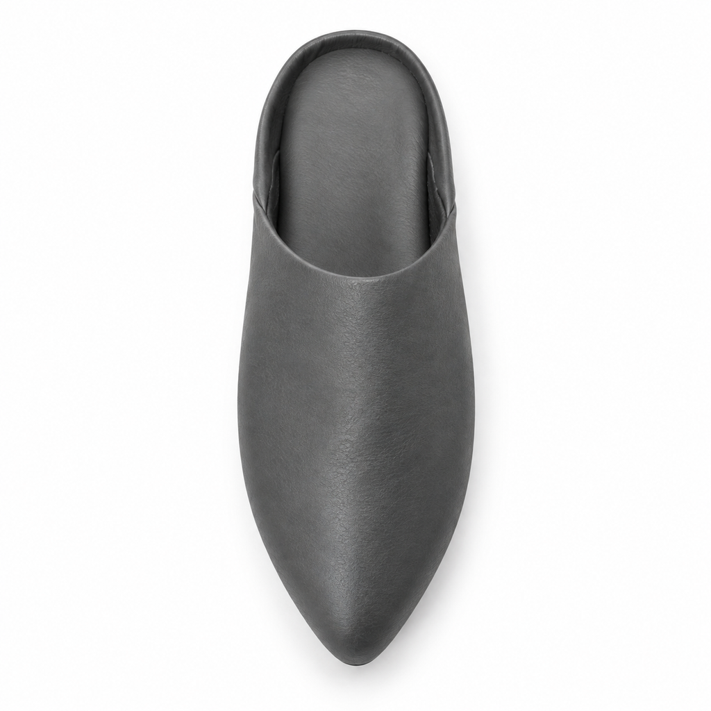 SHOPAVERLY Men's Gray Slip-On Slippers Everyday Indoor