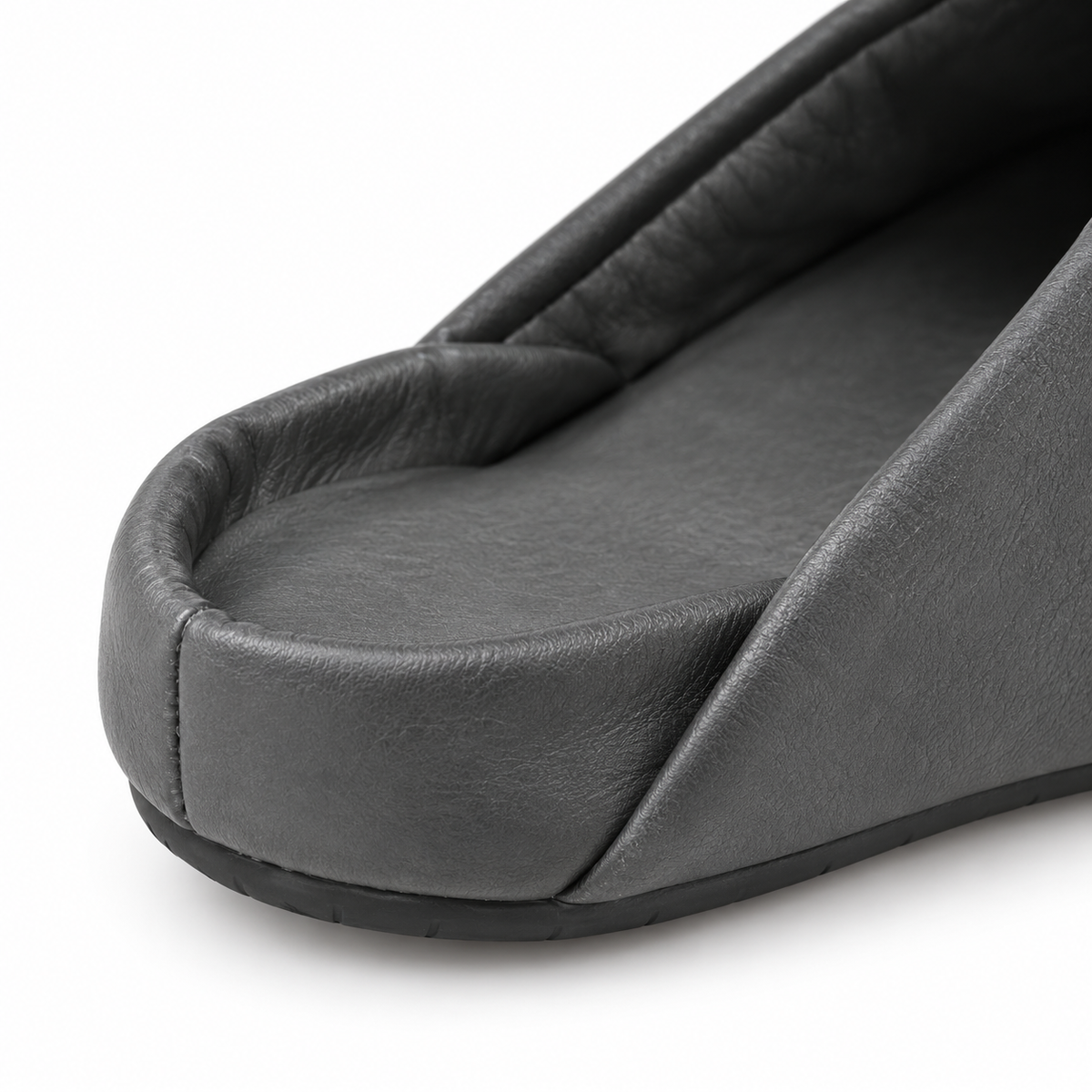 SHOPAVERLY Men's Gray Slip-On Slippers Everyday Indoor