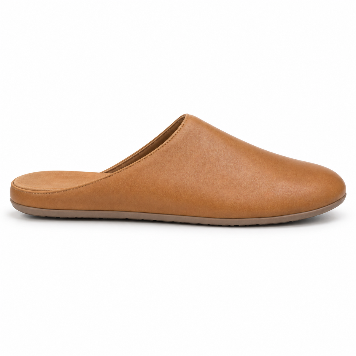 SHOPAVERLY Men's Light Brown Slip-On Slippers Lightweight