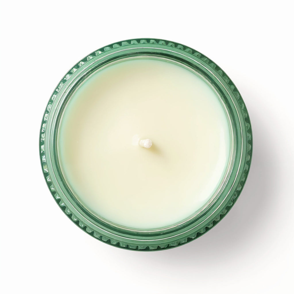 SHOPAVERLY Mint Refresh Soy Candle in Embossed Mint Green Jar