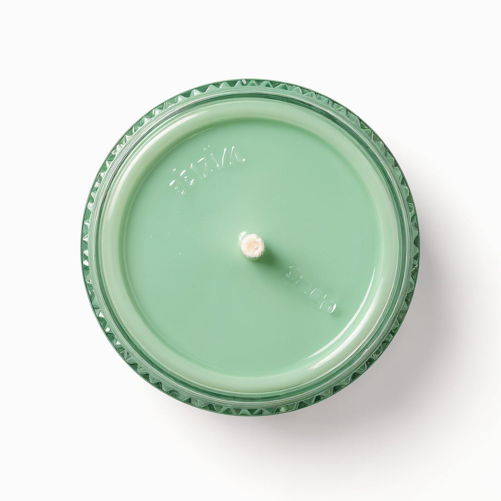 SHOPAVERLY Mint Refresh Soy Candle in Embossed Mint Green Jar