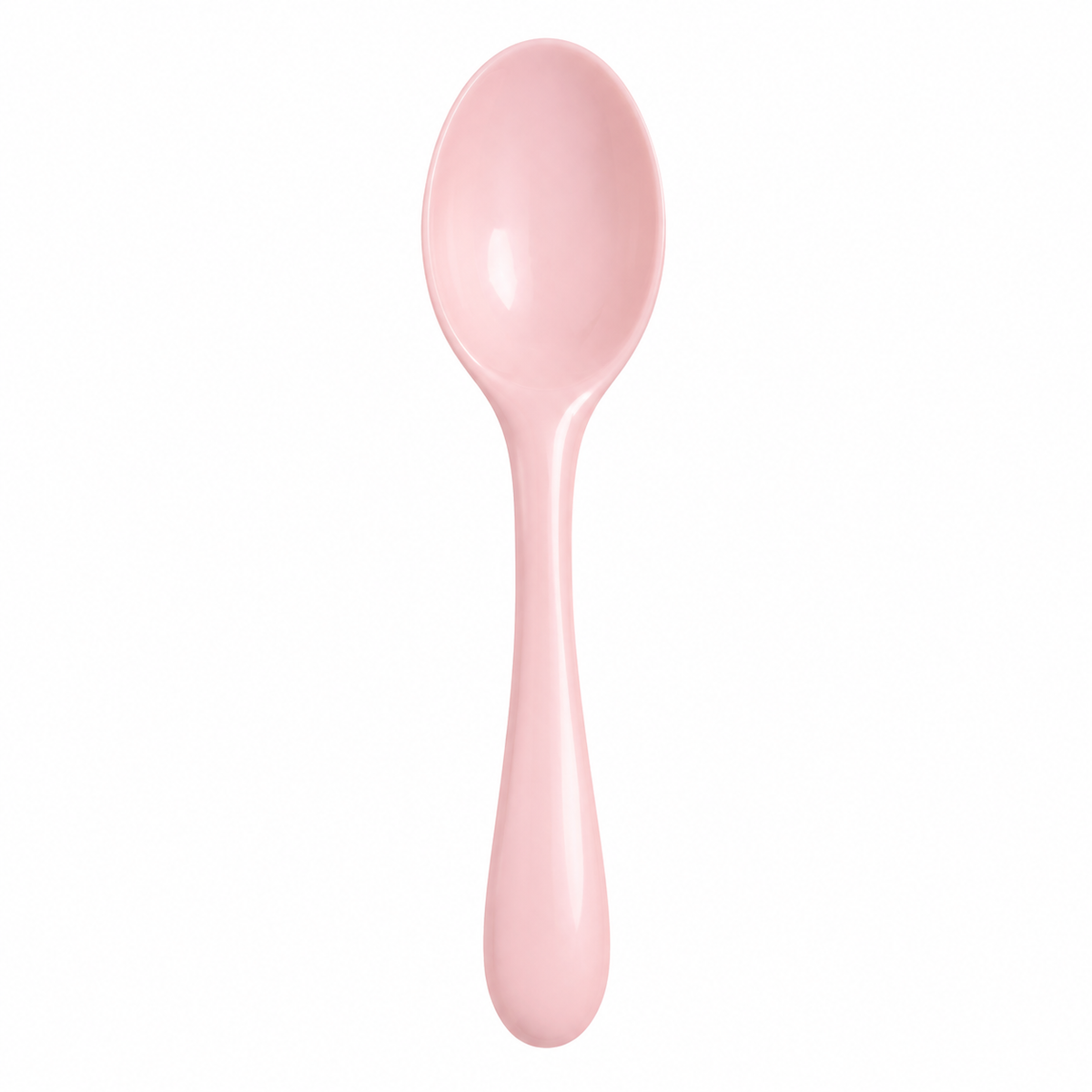 SHOPAVERLY Pastel Pink Ceramic Spoon 15 cm Small Serving Spoon