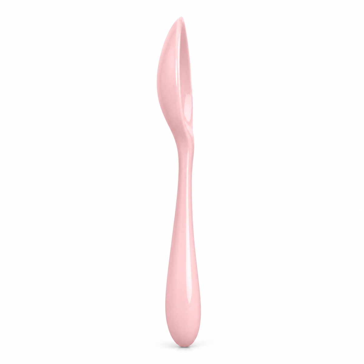 SHOPAVERLY Pastel Pink Ceramic Spoon 15 cm Small Serving Spoon