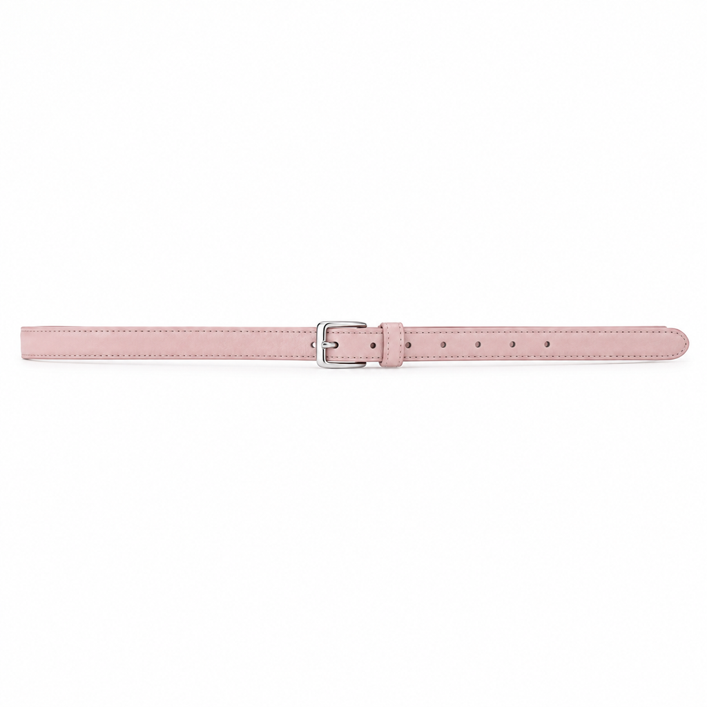 SHOPAVERLY Pink Vegan Leather Belt Adjustable Unisex