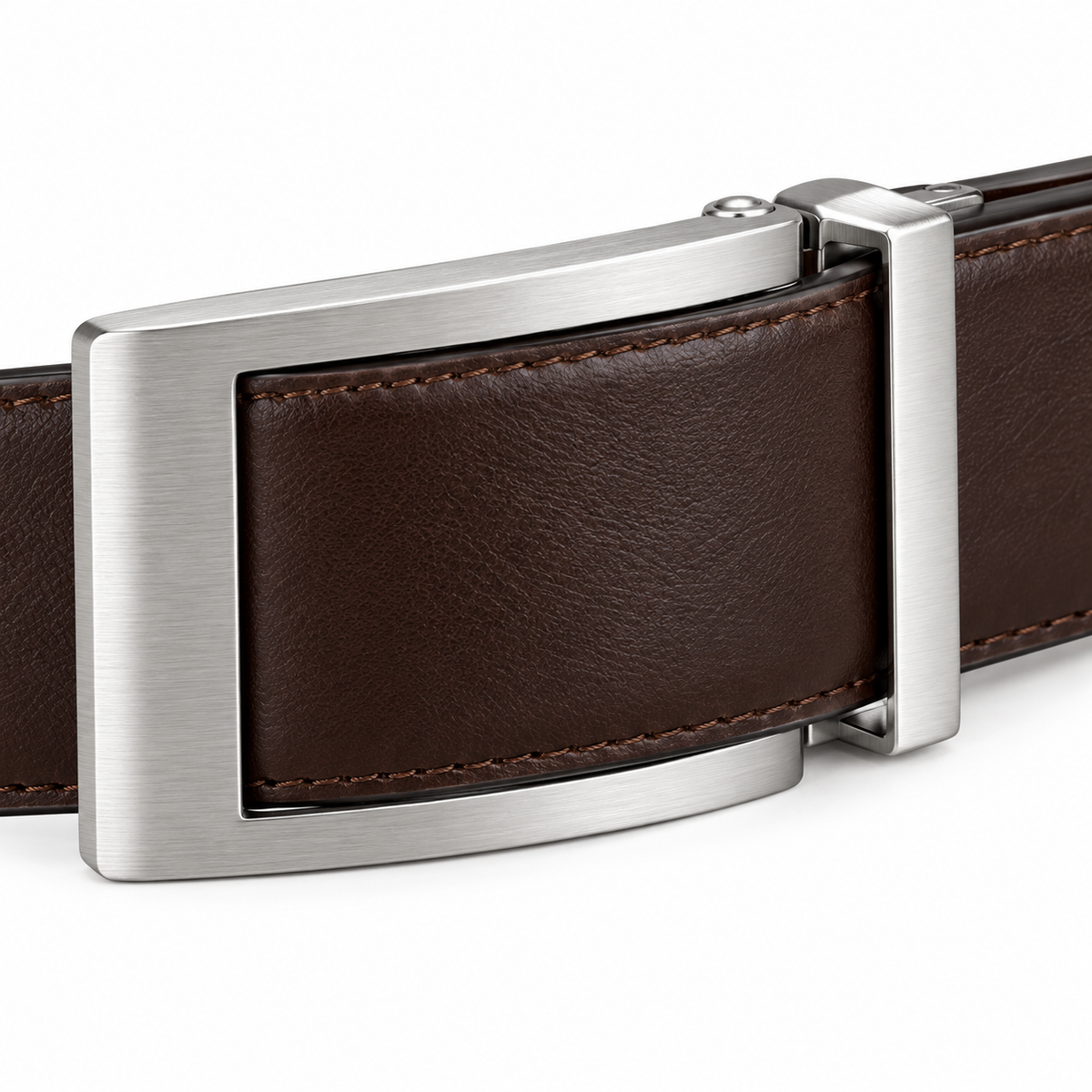 SHOPAVERLY Reversible Belt 1.4 inch Brown and Tan Two Belts in One