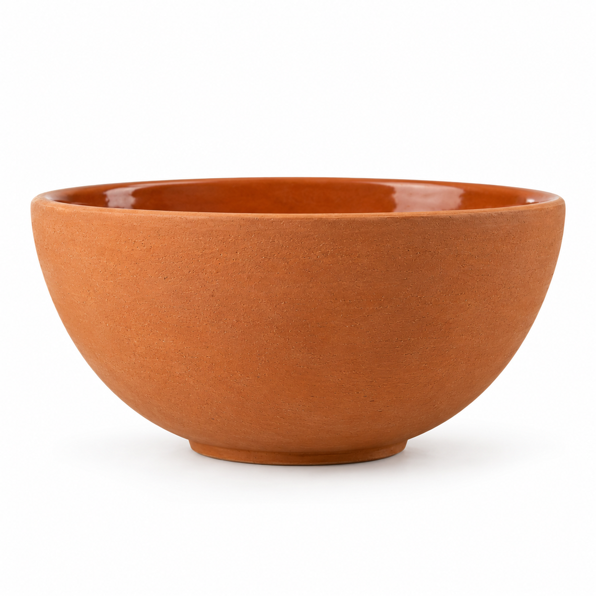 SHOPAVERLY Rustic Terracotta Bowl 25 cm Handcrafted Deep Bowl