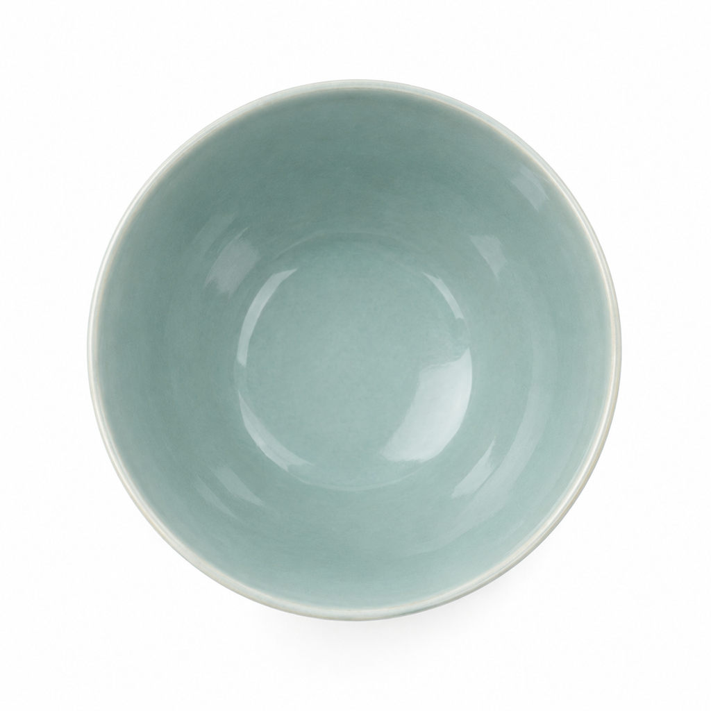 SHOPAVERLY Sky Blue Pedestal Bowl 20 cm Raised Ceramic Decor