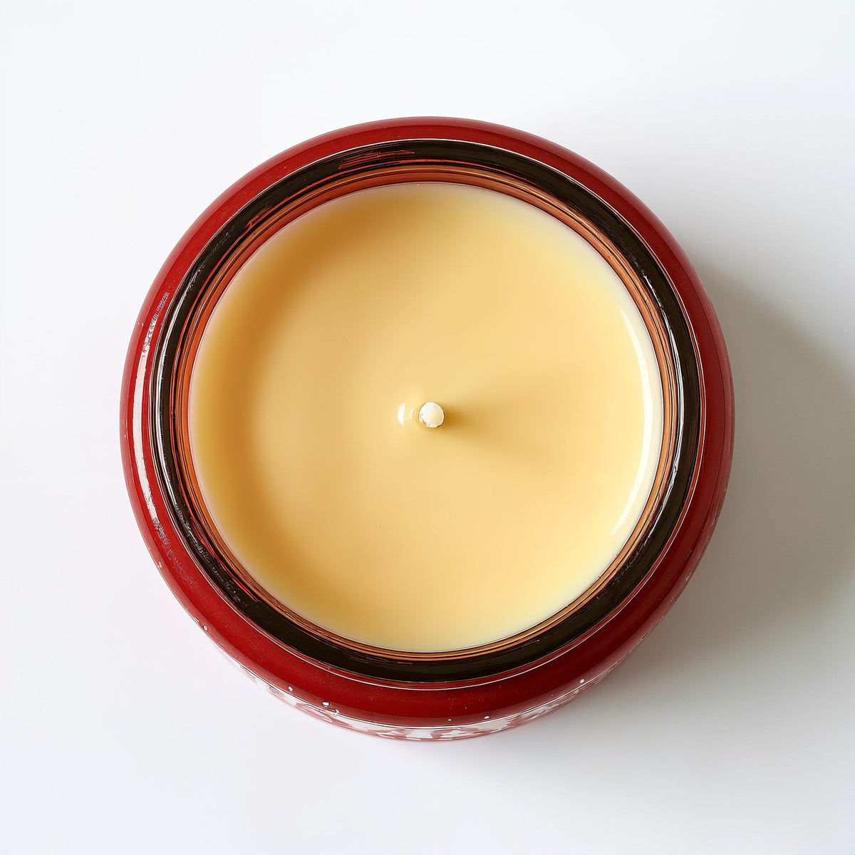 SHOPAVERLY Spiced Apple Soy Candle — Red Jar with Festive Pattern