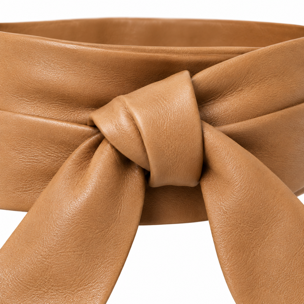 SHOPAVERLY Tan Obi Belt 250 cm Wrap and Tie One Size
