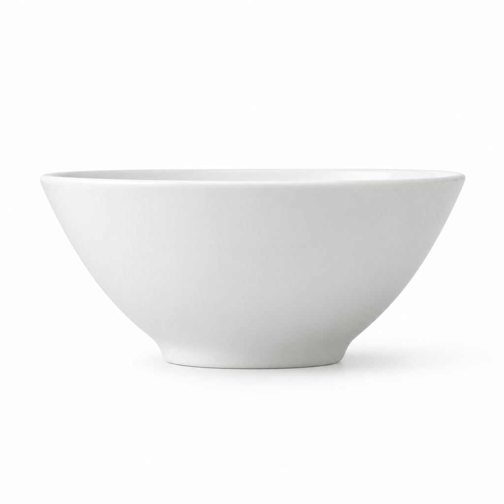SHOPAVERLY White Porcelain Serving Bowl 25 cm Minimalist