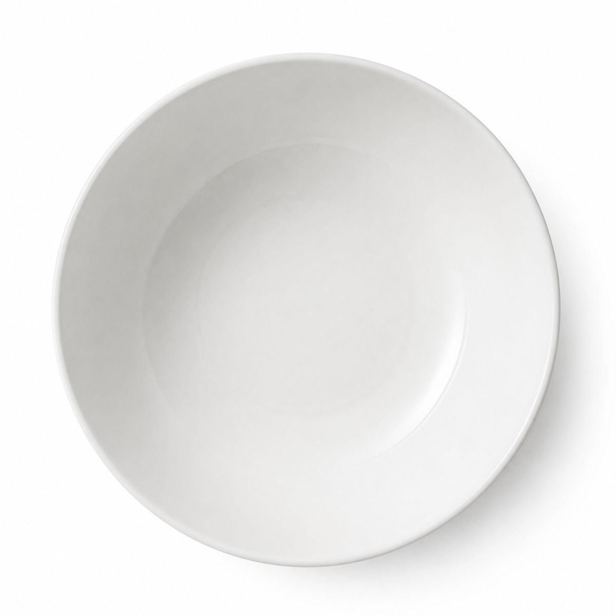 SHOPAVERLY White Porcelain Serving Bowl 25 cm Minimalist