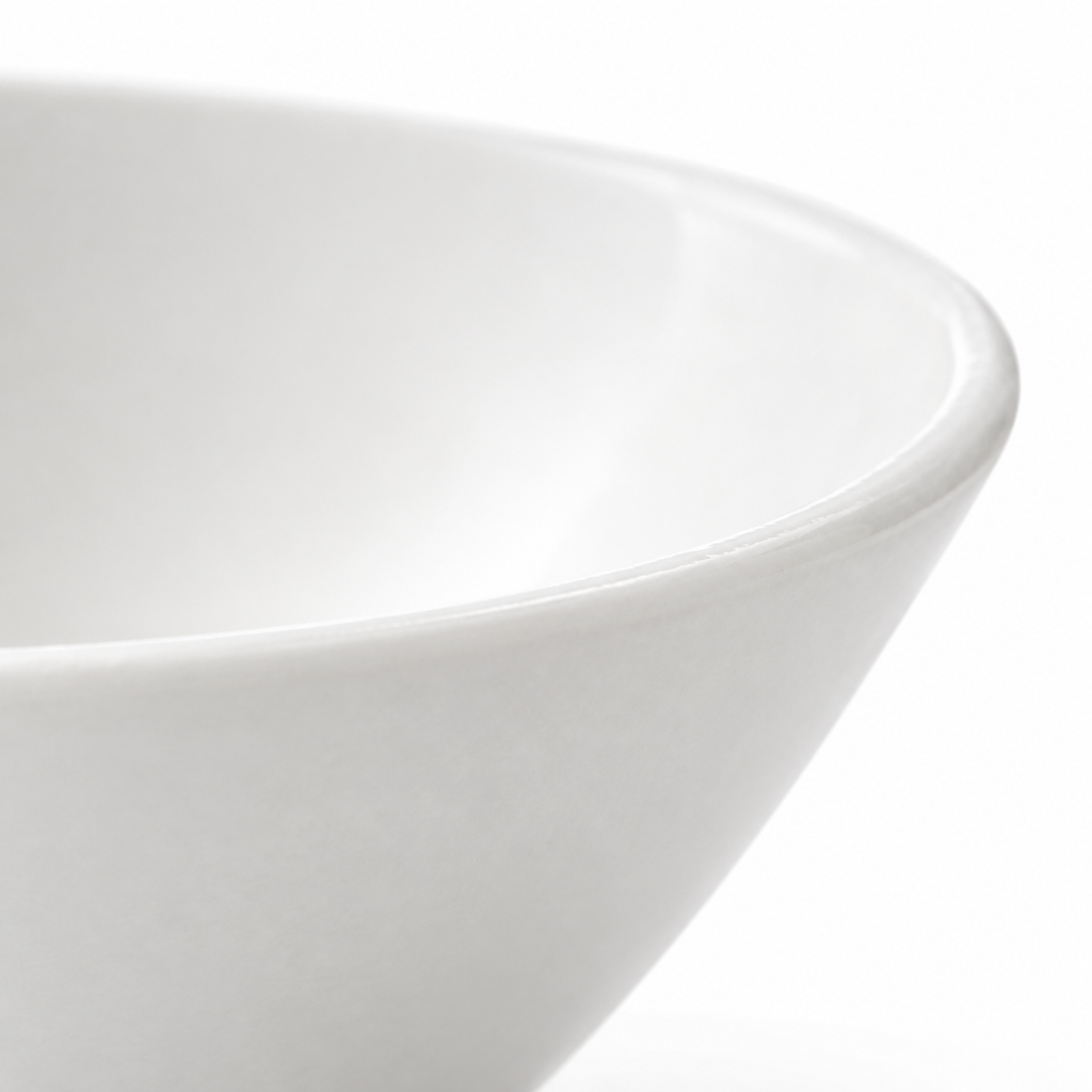 SHOPAVERLY White Porcelain Serving Bowl 25 cm Minimalist