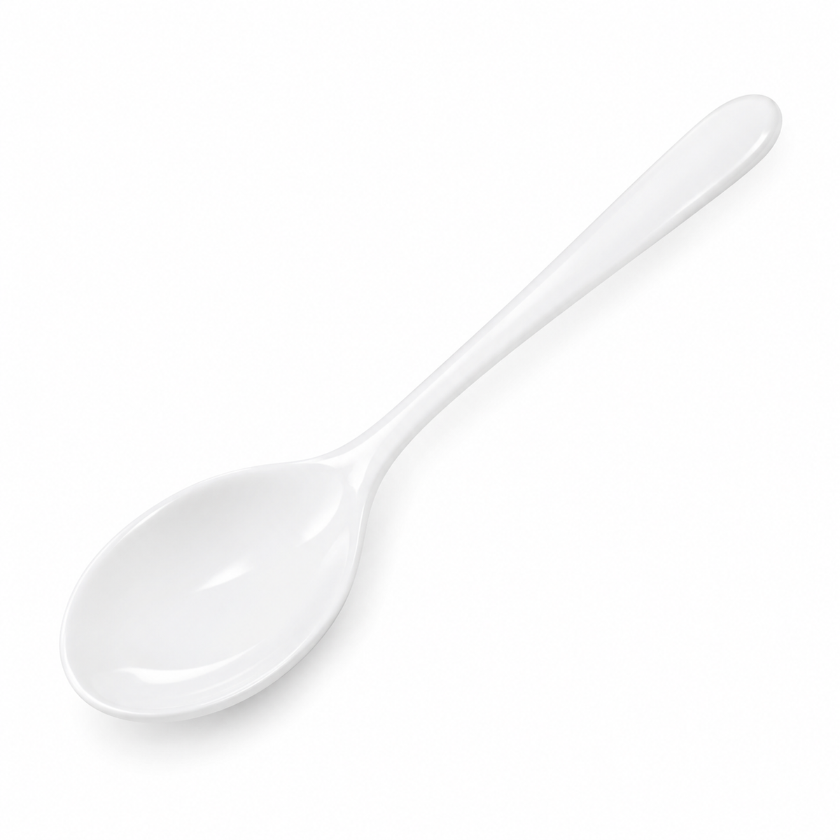 SHOPAVERLY White Porcelain Spoon 15 cm Classic Table Spoon