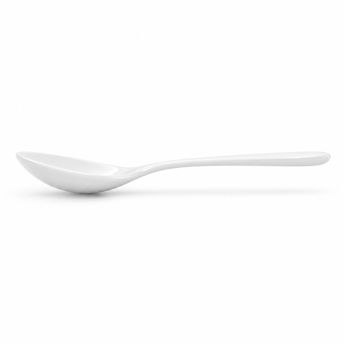 SHOPAVERLY White Porcelain Spoon 15 cm Classic Table Spoon
