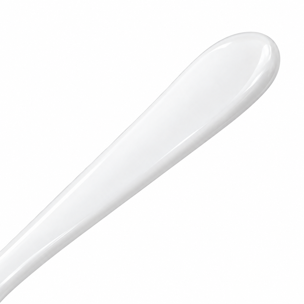 SHOPAVERLY White Porcelain Spoon 15 cm Classic Table Spoon