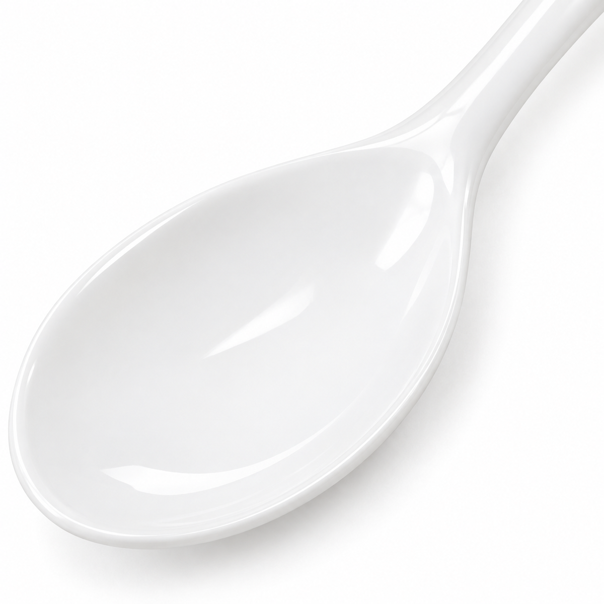 SHOPAVERLY White Porcelain Spoon 15 cm Classic Table Spoon