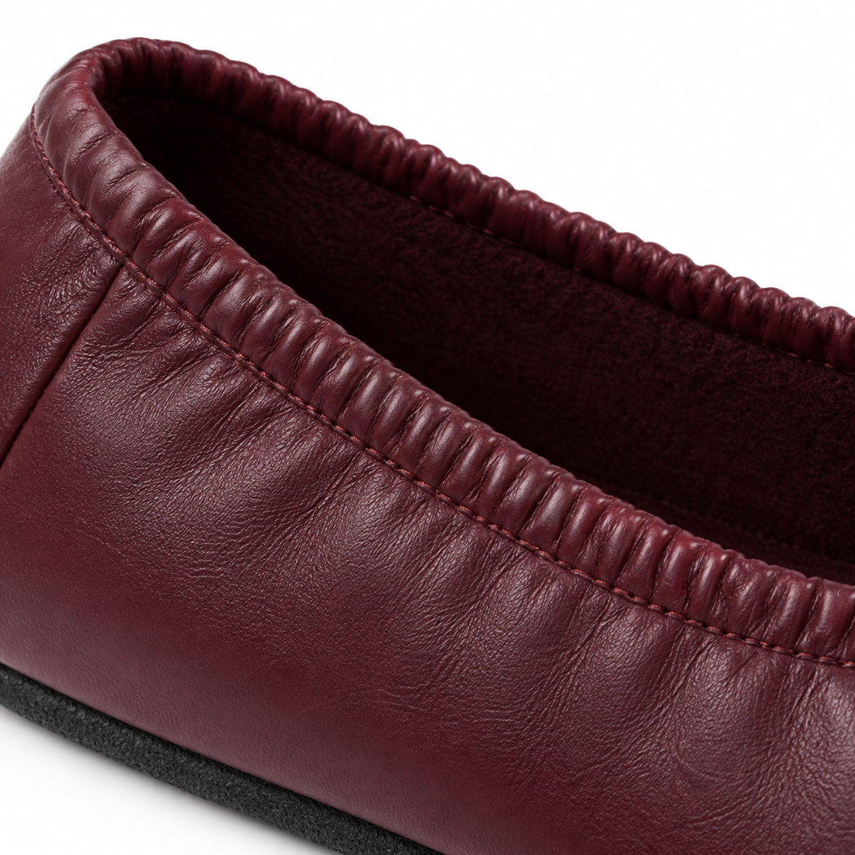 SHOPAVERLY Women's Burgundy Ballet Flats Slip-On