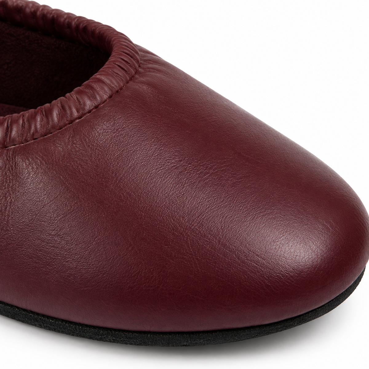 SHOPAVERLY Women's Burgundy Ballet Flats Slip-On