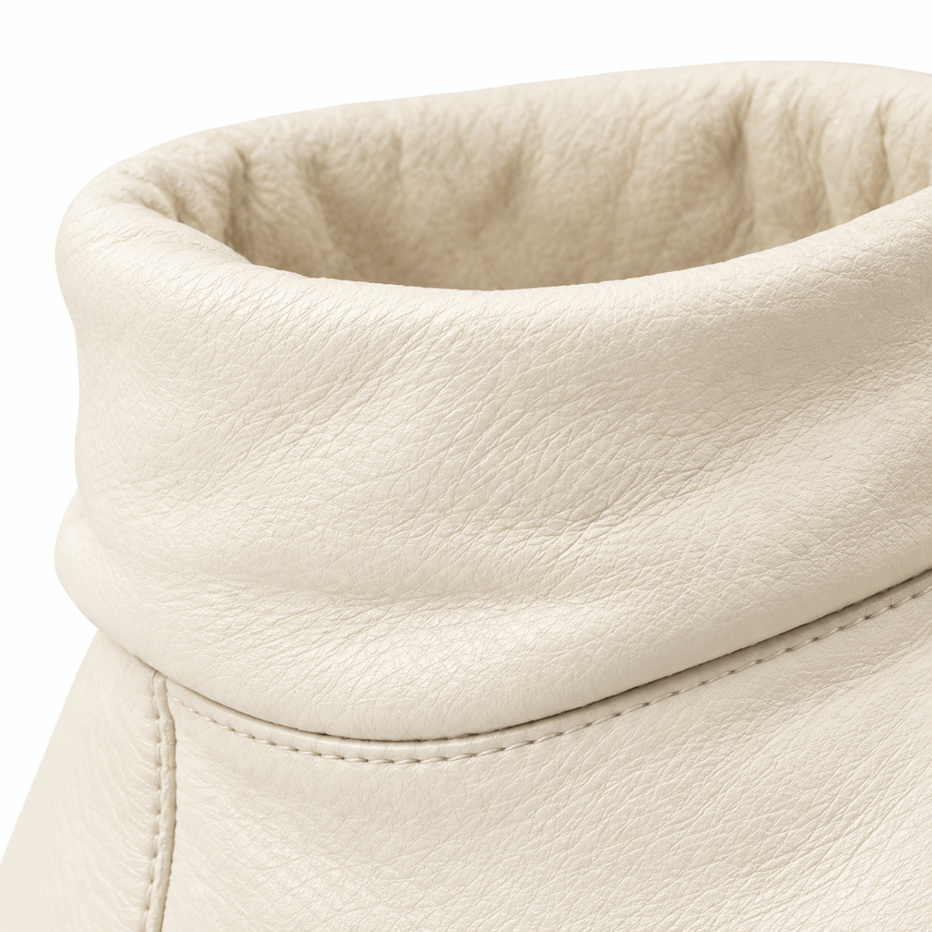 SHOPAVERLY Women's Cream Ankle Boots Fold-Over Collar