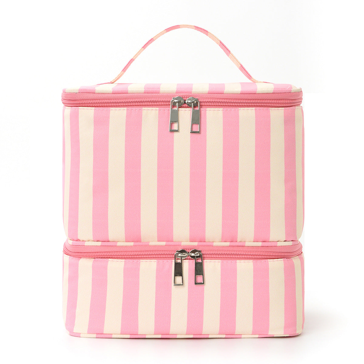 Striped Cosmetics Bag
