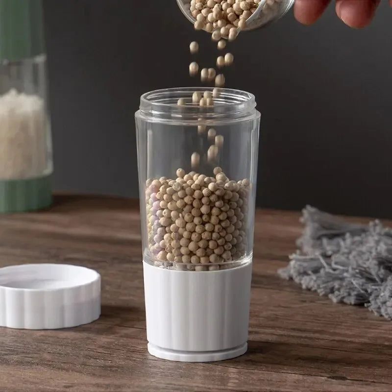 Stylish Rotating Pepper Mill with Elegant Twist