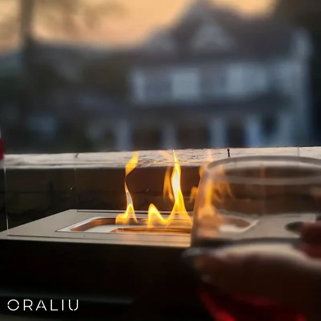 Tabletop Bio-Ethanol Fireplace – Indoor & Outdoor Smokeless Flame Heater