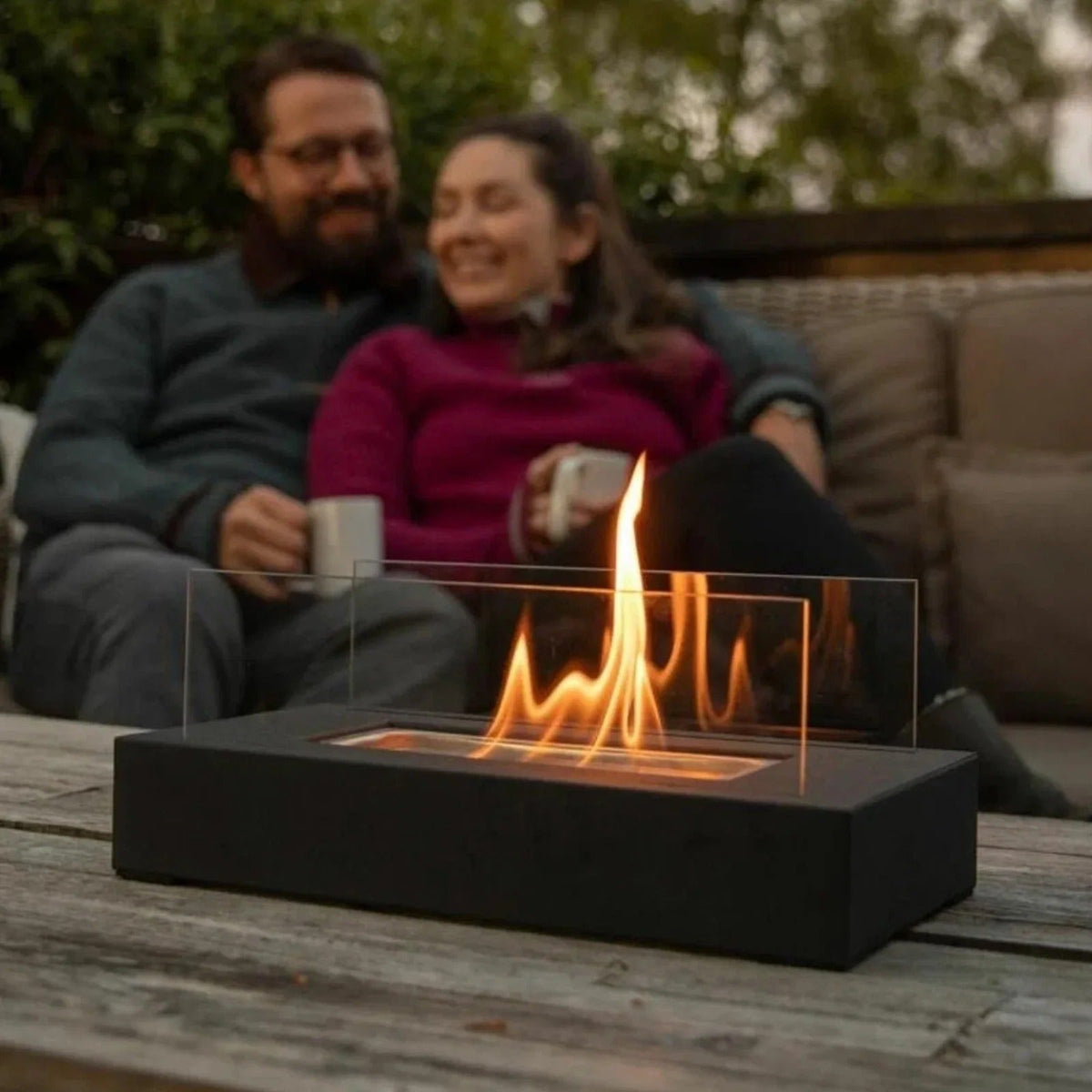 Tabletop Bio-Ethanol Fireplace – Indoor & Outdoor Smokeless Flame Heater
