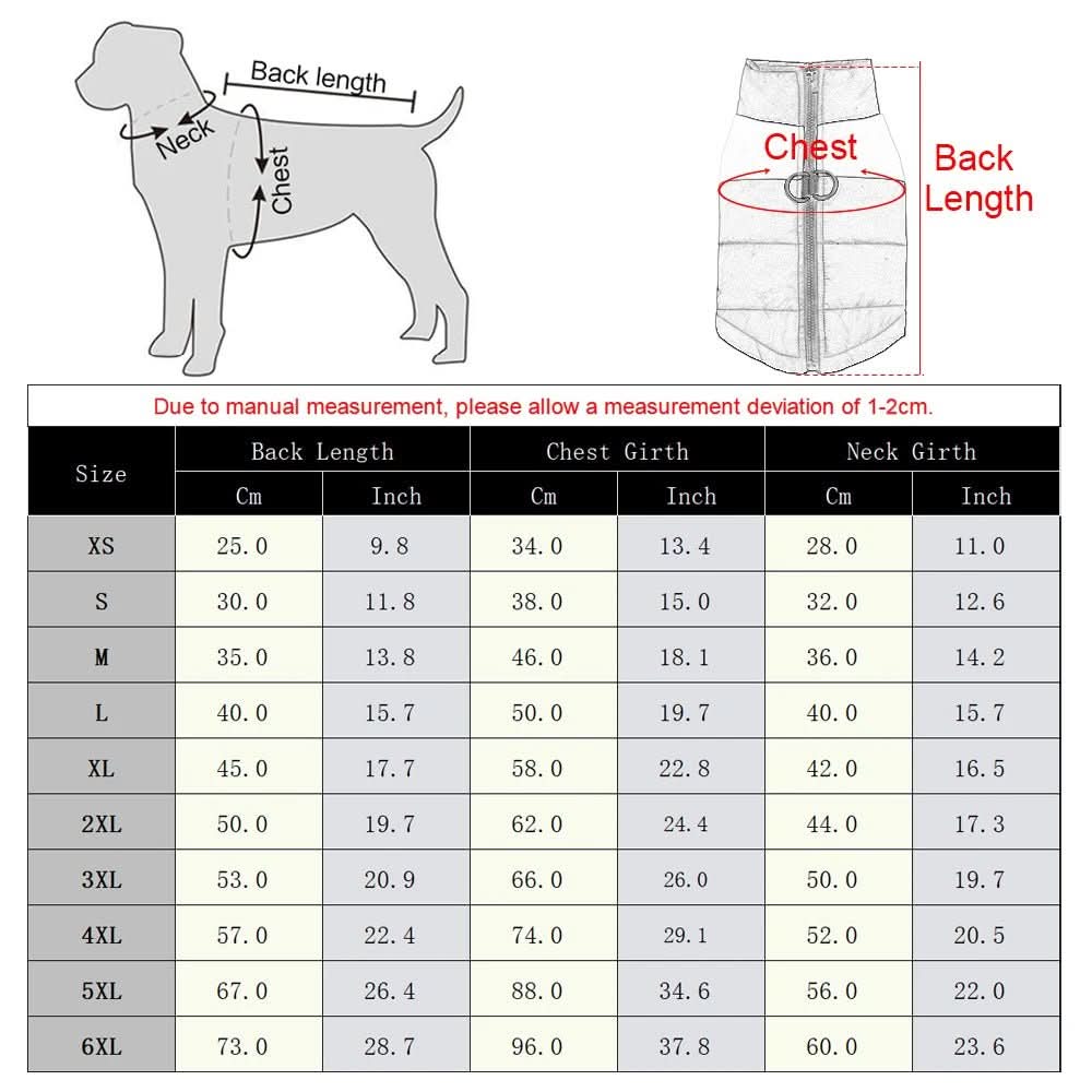 TailWarm Winter Dog Jacket – Waterproof & Windproof Protection
