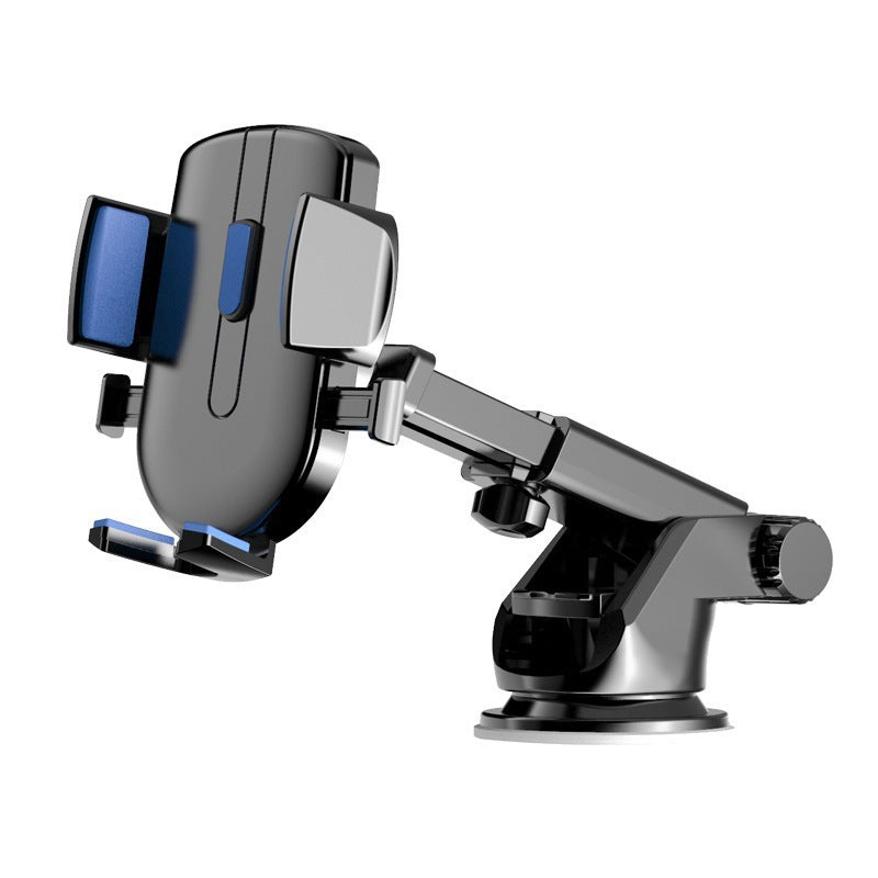 Telescopic Suction Cup Car Phone Holder with 360° Rotation and Gravity Auto-Lock