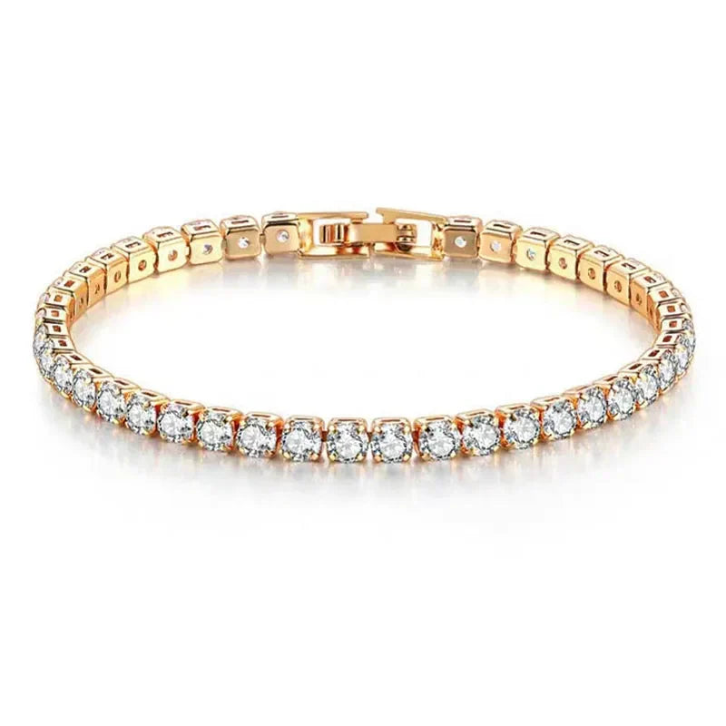 Tennis Bracelet – Sterling Silver with Sparkling Stones