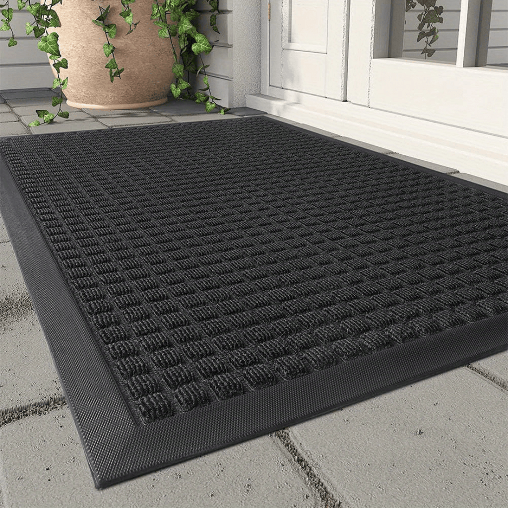 Textured Door Mat - Diamond Pattern, 17.7x29.5 in (45x75 cm)