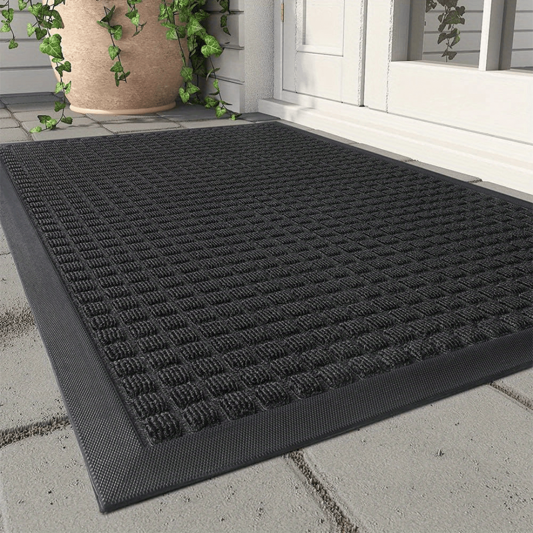 Textured Door Mat - Diamond Pattern, 17.7x29.5 in (45x75 cm)