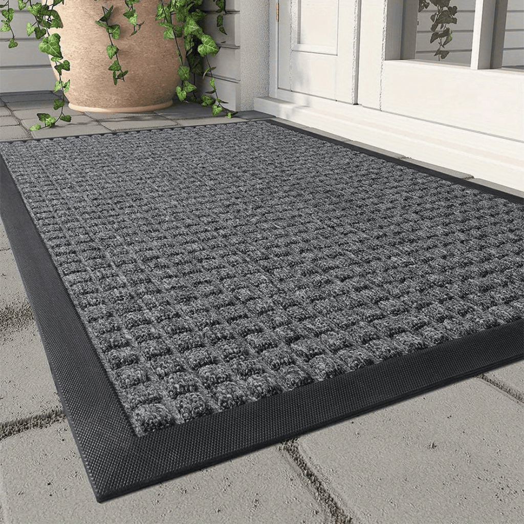 Textured Door Mat - Diamond Pattern, 17.7x29.5 in (45x75 cm)