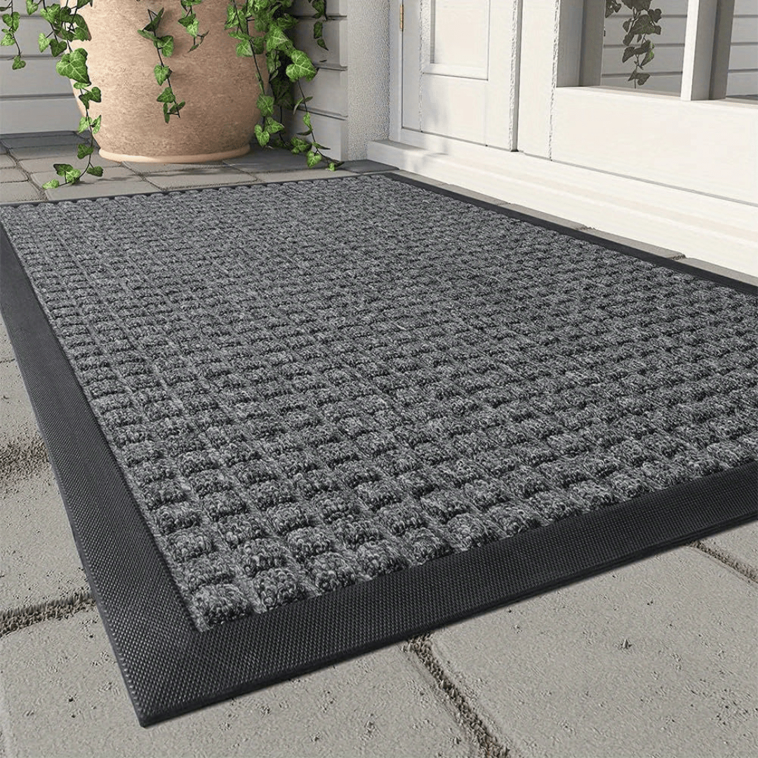 Textured Door Mat - Diamond Pattern, 17.7x29.5 in (45x75 cm)