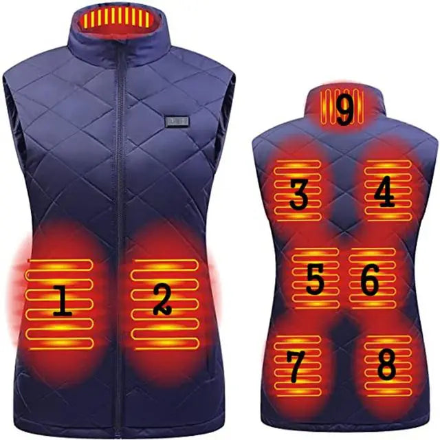 ThermaBelle Women's Heated Vest with Infrared Technology | USB Powered Temperature Control