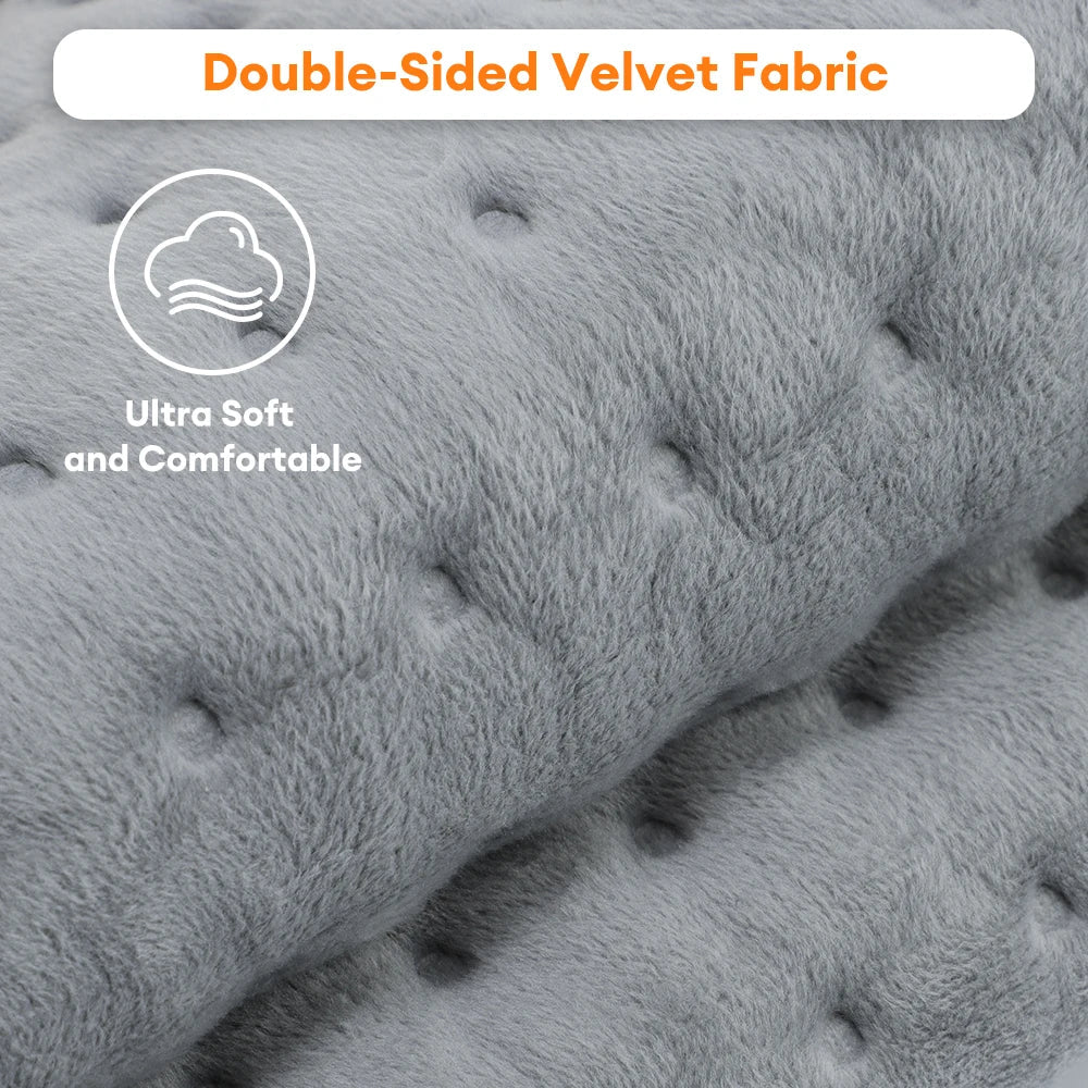 ThermaEase Electric Heating Pad – 9 Heat Settings & 4 Timers – 11.8×23.6 in – Washable & Fast Heating for Back, Stomach 