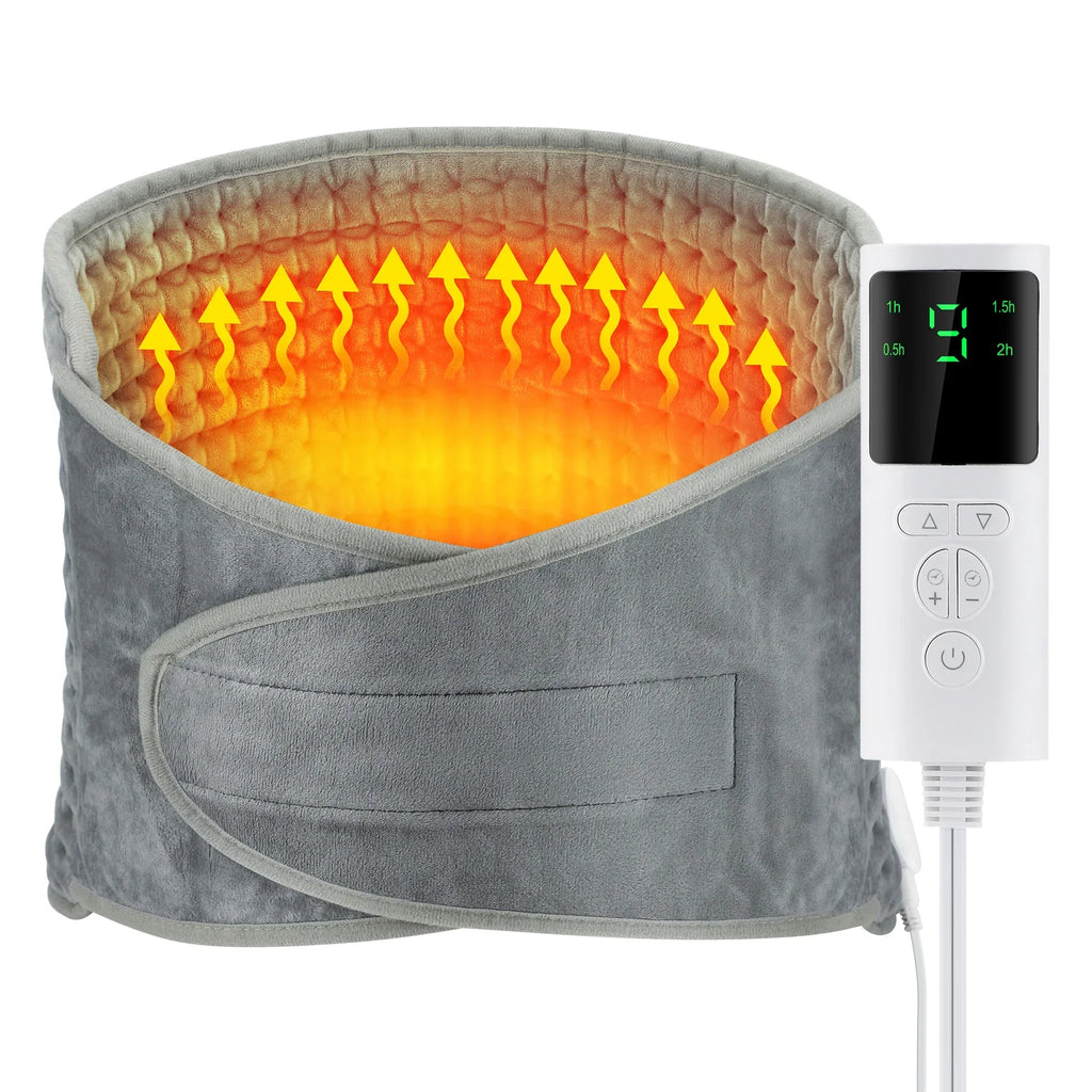 ThermaEase Electric Heating Pad – Multifunctional Heating Belt for Back & Waist with 9 Temperature Levels & 4 Timer Opti