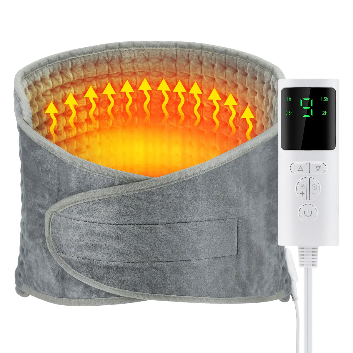 ThermaEase Electric Heating Pad – Multifunctional Heating Belt for Back & Waist with 9 Temperature Levels & 4 Timer Opti