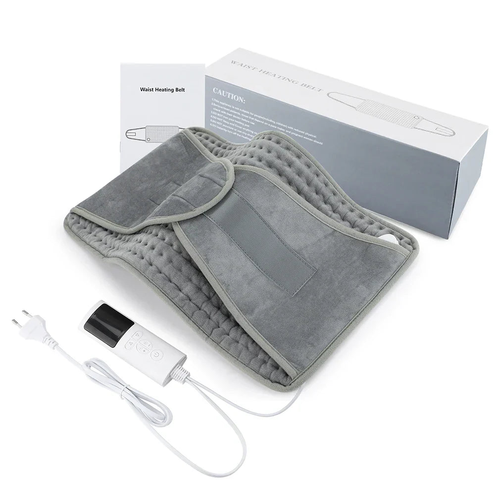 ThermaEase Electric Heating Pad – Multifunctional Heating Belt for Back & Waist with 9 Temperature Levels & 4 Timer Opti