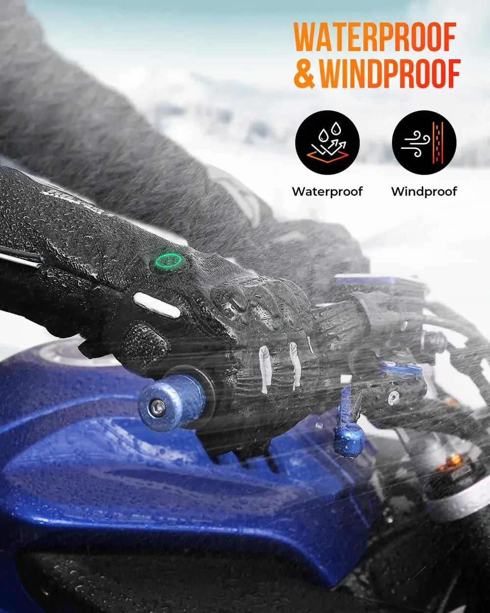 Thermal Heated Gloves | Waterproof Rechargeable Winter Gloves