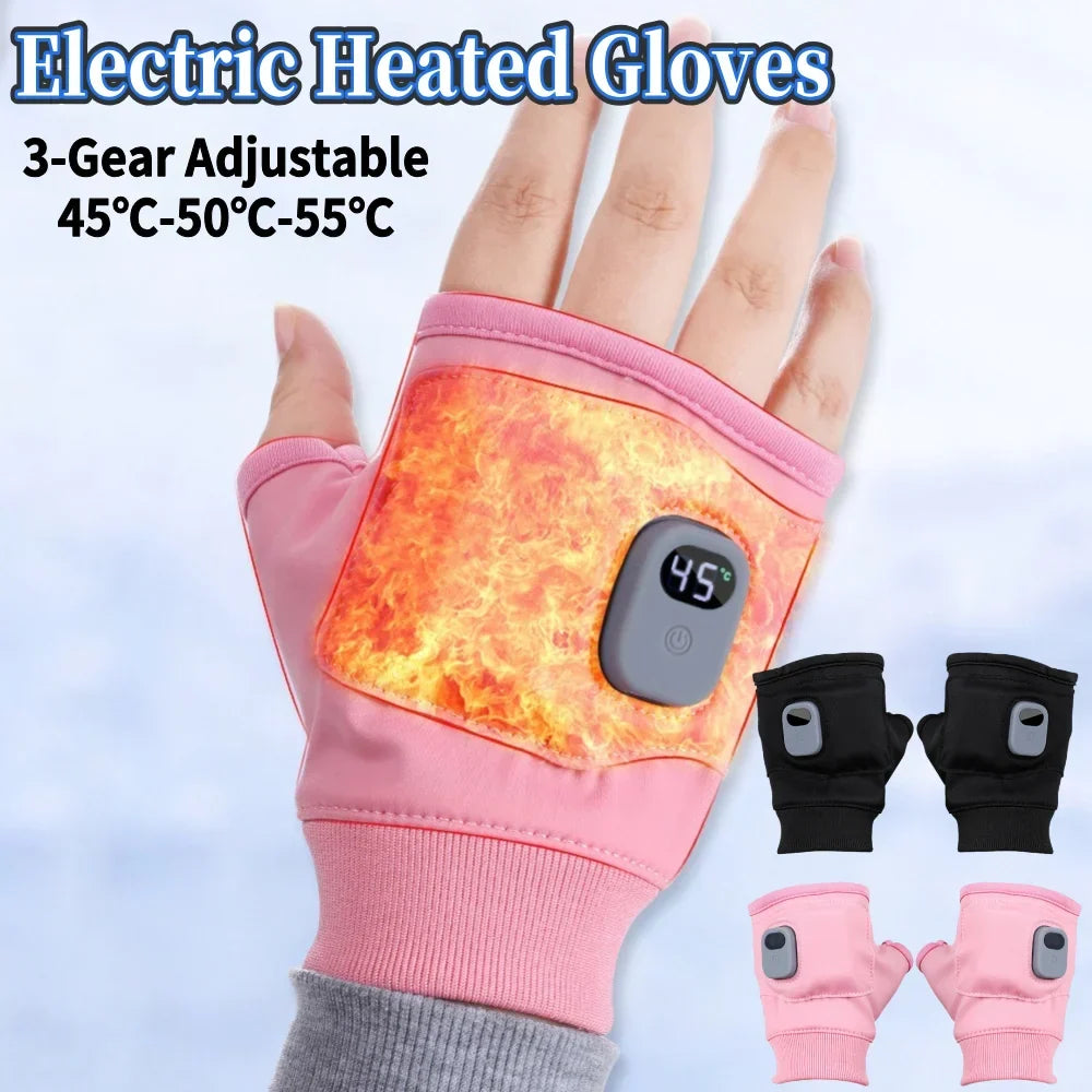 ThermoGrip Heated Gloves – 360° All-Around Heat, Rechargeable & Windproof with Touchscreen Function