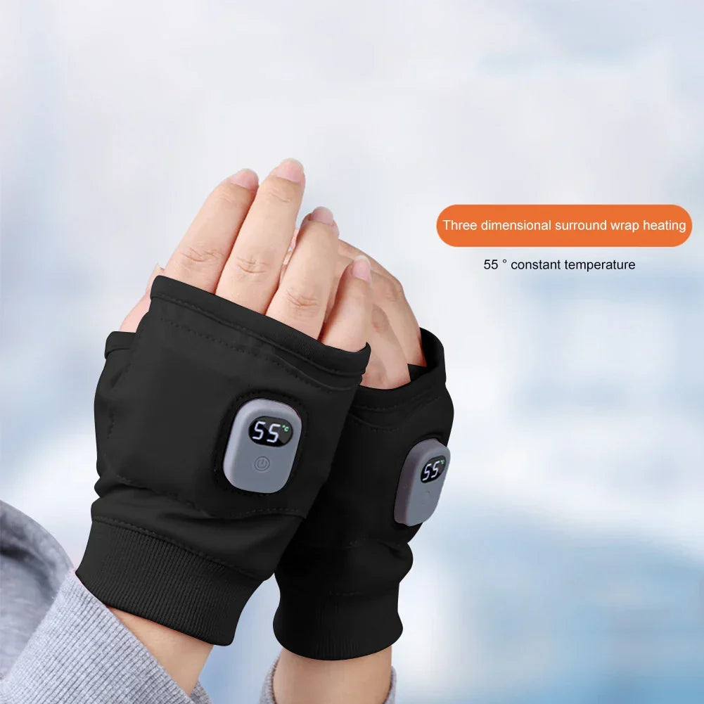 ThermoGrip Heated Gloves – 360° All-Around Heat, Rechargeable & Windproof with Touchscreen Function