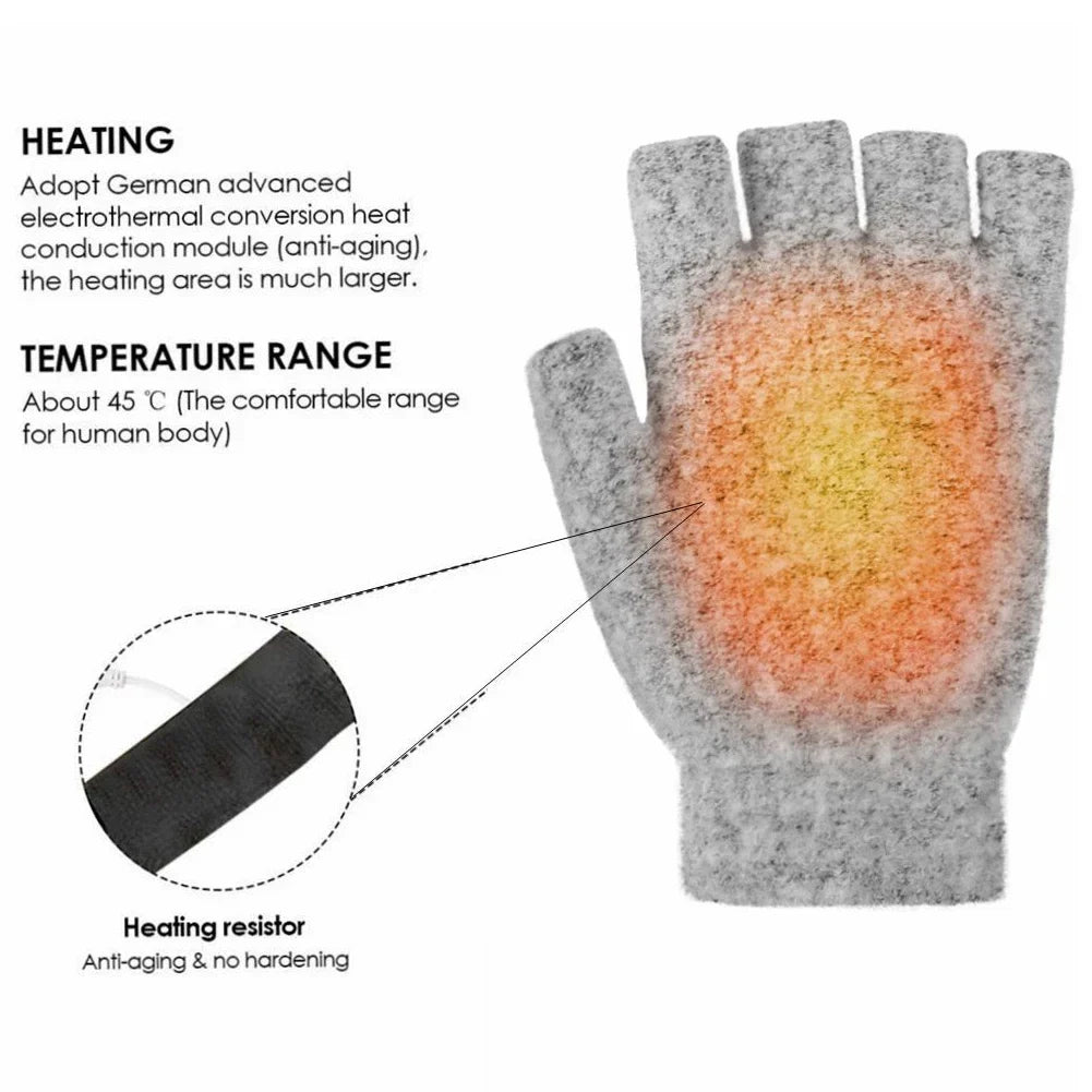 ThermoLoom USB heated gloves with 3 heat levels