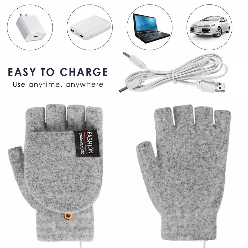 ThermoLoom USB heated gloves with 3 heat levels