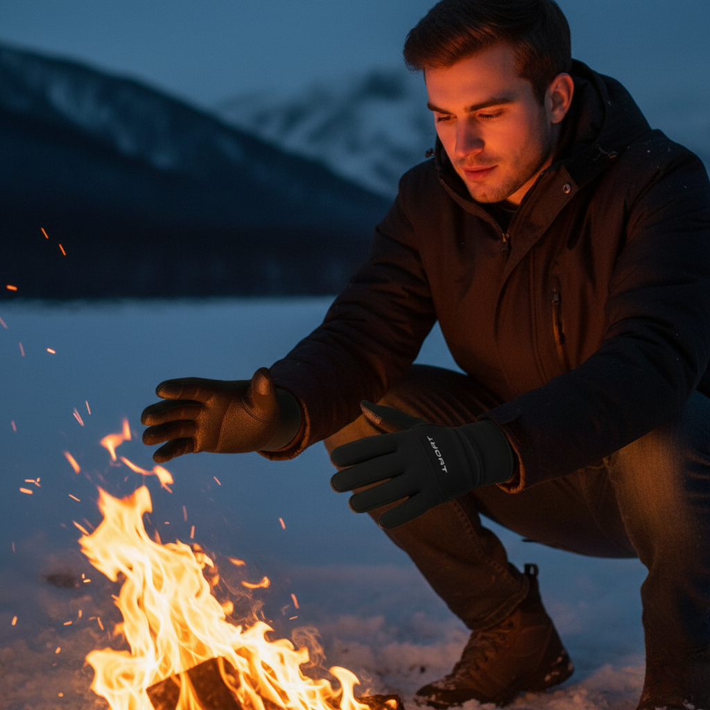 ThermoSport 360° Winter Gloves with Grip for Snow, Rain & Cold