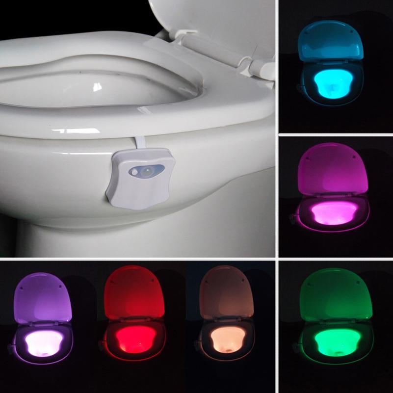 Toilet Bowl LED Night Light with Motion Sensor