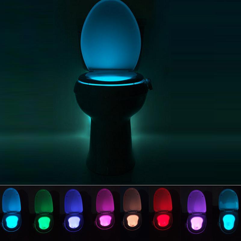 Toilet Bowl LED Night Light with Motion Sensor