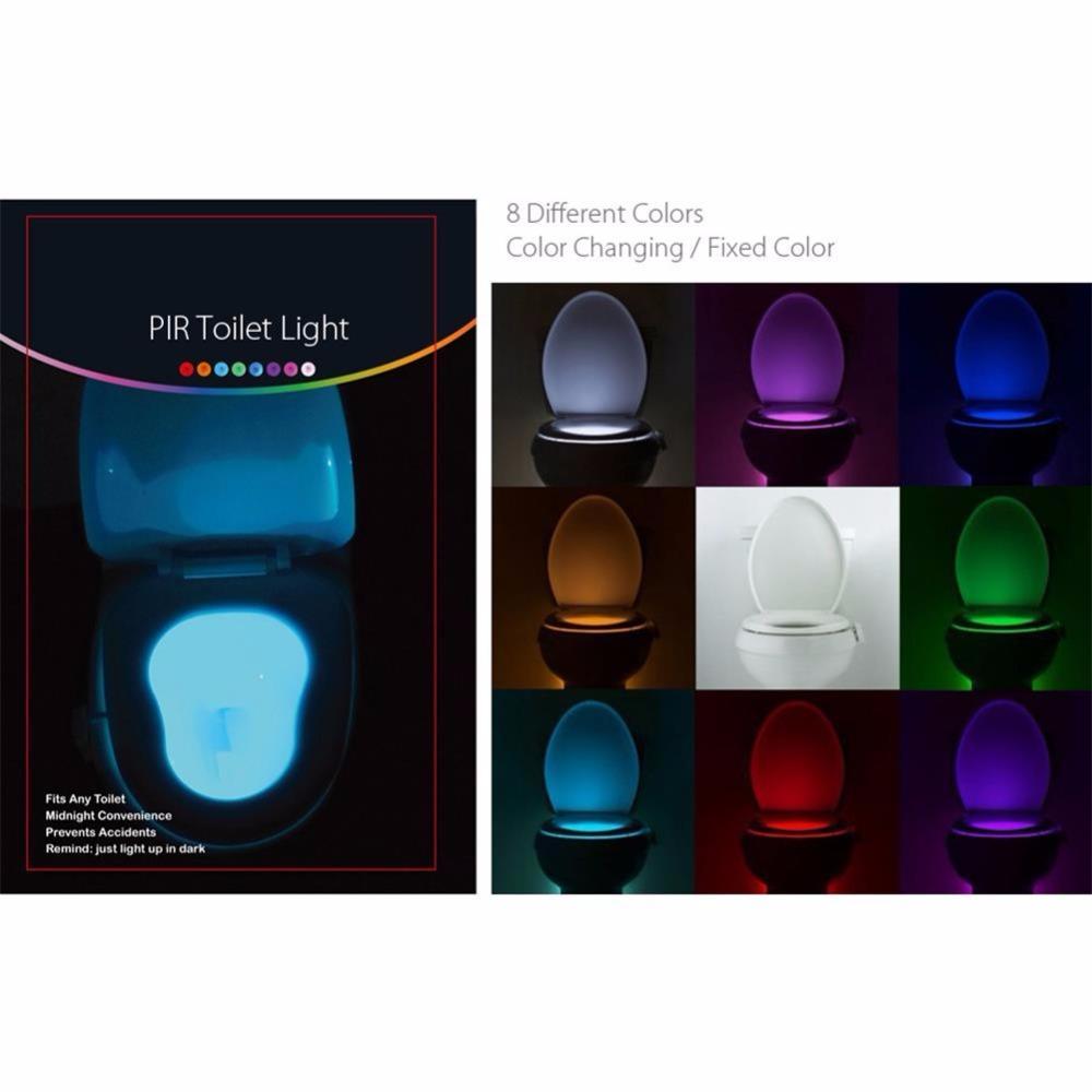 Toilet Bowl LED Night Light with Motion Sensor